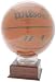 Clear Basketball Display Case on Wood Stand