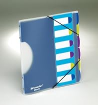 Project File Sorter, Pilesmart, Color Coded, 6 Tab, Fashion Assortment ESS51050