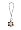 image Cell Phone Charm - C14 - Strap Style - Flower ~ Multi-Color