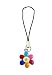 Cell Phone Charm - C14 - Strap Style - Flower ~ Multi-Color
