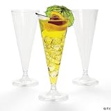 Plastic Champagne Flutes (25 pcs)