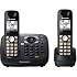 Panasonic DECT 6.0 w/ Link-to-Cell via Bluetooth, 2-Handset Cordless Phone with Answering System (KX-TG6582T) $54.99