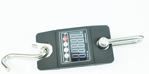 Winrida Digital Crane Scale 300kg/600lb Heavy Duty Industrial Crane Scale Large LCD with backlight Black