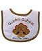 Thanksgiving Embroidered Baby Bib "Gobble Gobble"