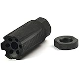 Opticsking .223 5.56 1/2-28 Tactical Low Concussion Muzzle Brake+Jam Nut