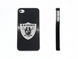 Black Apple Iphone 4 4s 4g Aluminum Back Hard Case Cover Oakland Raiders