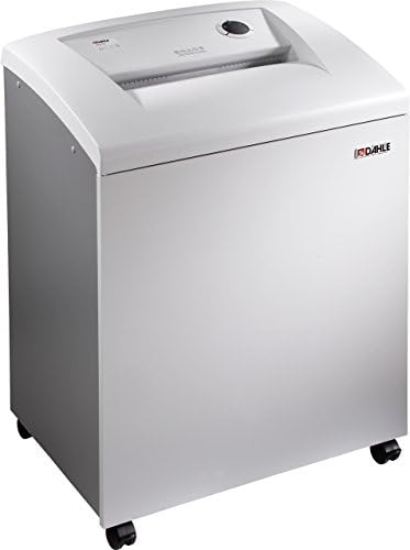 Dahle 40614 Paper Shredder w/SmartPower, Jam Protection, Solid Milled Cylinders, Shreds CDs, Security Level P-4, 25 Sheet Max, 5+ Users