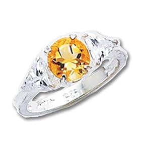 Buy Sterling Silver Citrine ring by A Great Jewelry Co.