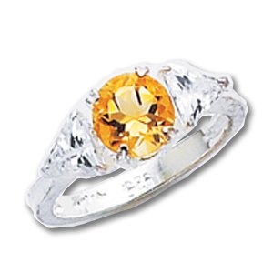 Buy Sterling Silver Citrine ring by A Great Jewelry Co.