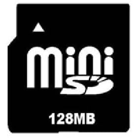 Transcend - Flash memory card ( SD adapter included ) - 128 MB - 45x - miniSD