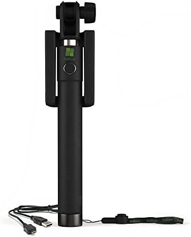 UnBison iSnap 2015 One-piece U-Shape Self-portrait Monopod Extendable Selfie Stick with built-in Bluetooth Remote Shutter for iPhone 6, iPhone 5, Samsung Galaxy S5, Android - Black