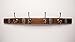 Banded Wine Barrel Coatrack with 4 Classic Brass Hooks, Choice of Finish