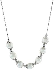 Sterling Silver Pearl Necklace 7 mm Freshwater, 16 inch long