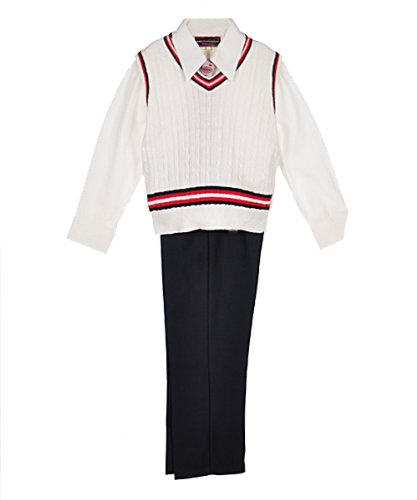 James Morgan "Cable & Striping" 4-Piece Outfit (Sizes 8 - 20)