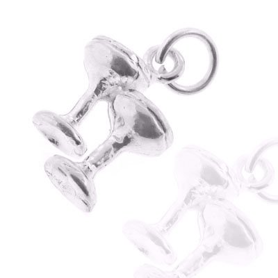 Get Gifts – 925 Sterling Silver Jewelry, Double Goblet Charm, Adjustable Fit, Plus Free Special Gift Pouch