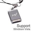 PQI 2GB Mini I-Stick i810 Intelligent Stick Slim USB2.0 Flash Memory Pen Drive: BF07-2032R0131 (Gray, Retail)