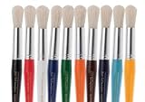 First Impressions Kids Round Chubby Paint Brush for Kids 10 Pack