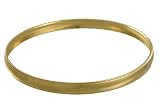Women's Millgrain 18K Gold Layered Bangle Bracelet - Available in Large and X-Large