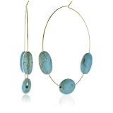 Privileged NYC Three Turquoise Stone Gold plat