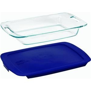 Pyrex Grip Rite 3-Quart Rectangular Baking Dish with Lid