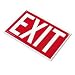 Office Products : Advantus Exit Sign, 8"x 12", White/Red (Pack of 12)