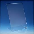 VITAdisplays� DIN A4 Tischaufsteller / L-Aufsteller / L-St�nder / Plakataufsteller / Werbeaufsteller / schr�g, Acryl-Glas, Transparent (NE-380L)