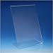 VITAdisplays� DIN A4 Tischaufsteller / L-Aufsteller / L-St�nder / Plakataufsteller / Werbeaufsteller / schr�g, Acryl-Glas, Transparent (NE-380L)