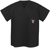 319%2BYYMNfSL. SL160  Texas Tech University Logo Scrubs Top Shirt Size XXL  For HIM or HER  Officially Licensed NCAA College Logo Apparel For HIM or HER   DRAWSTRING Waist  Officially Licensed NCAA College Logo Apparel SEARCH BROAD BAY SCRUB FOR OTHER College Logo Apparel Uni