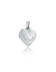 Sterling Silver Heart Pendant Photo Locket (12 x 18mm)