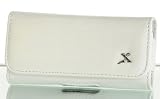 LEATHER HORIZONTAL POUCH CASE WITH BELT LOOP AND BELT CLIP FOR APPLE: iPhone TOUCH(1,2,3) IPHONE 3G, 3G S SAMSUNG: OMNIA SGH-i607 BLACKJACK i617 BLACKJACK II ACE i325 A827 M800 INSTINCT Omnia i910 MOTOROLA: Q9m Q9c Q Q9h BLACKBERRY: 8300 8830 8800 BOLD 9000 STORM 9530 HTC: Excalibur Dash S620 / WHITE ZEBRA