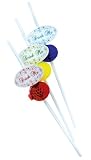 Drink Me Party Straws Party Supplies (White)