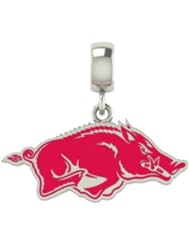 Arkansas Razorbacks Collegiate Drop Charm Fits Most European Style Bracelets Including, Chamilia, Zable, Troll and More. High Quality Charm in Stock for Immediate Shipping.