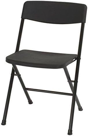 NEW sudden comfort folding chair Resin 4-pack Folding Chair With Molded Seat And Back, Black