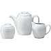 Denby White by Denby Tea Set Gift Box (Teapot, Small Jug, Covered Sugar Bowl)