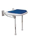 AKW Padded Fold Up Shower Seat, Blue