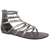 Madden Girl Women's Allstar Strappy Studded Sandal