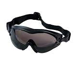 Black SWAT TEC Single Lens Anti-Fog & Scratch Resistant Tactical Goggles
