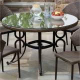 Alfresco Home 44-0238 Vento Dining Table in Java Brown,