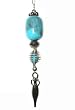 Western Turquoise Long Ball Drop Finial Christmas Ornament