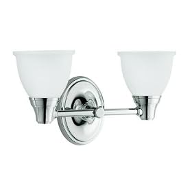 KOHLER K-11366-CP Transitional Double Wall Sconce for Forte Faucet Line, Polished Chrome by Kohler