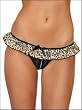 Baby Leopard Crotchless Thong Panty