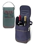 Picnic At Ascot Two Bottle Wine Carrier NAVY