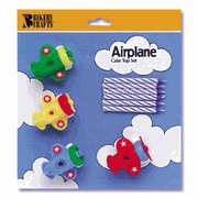 Click here to buy Airplane Cake Topper Set by Bakery Crafts.