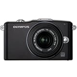 Olympus Pen E-PM1  12 MP CMOS Sensor Digital Camera with 14-42mm II Lens and 3" LCD Screen (Black)