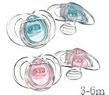 Closer to Nature Pure Soothers 3-6 months - Pink