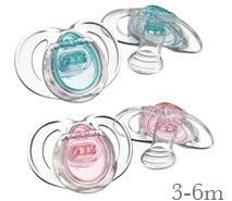 Childrens Toyshop   : Closer to Nature Pure Soothers 3-6 months - Pink