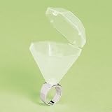 Plastic Wedding Ring Shot Glass (12 Shot Glasses)