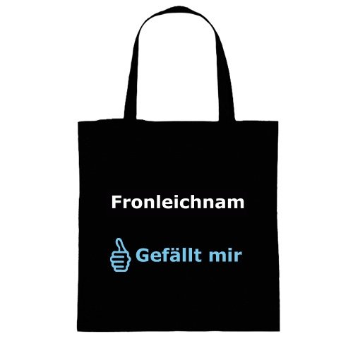 Baumwolltasche Tasche - Fronleichnam gefällt mir