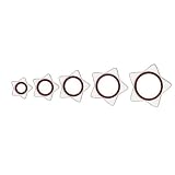 Cuisipro Snap Fit Cookie Cutters Set of 5, Star Shapes