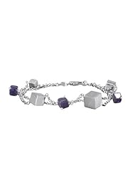 Effy Jewlery Sterling Silver and Amethyst Two Row Bracelet